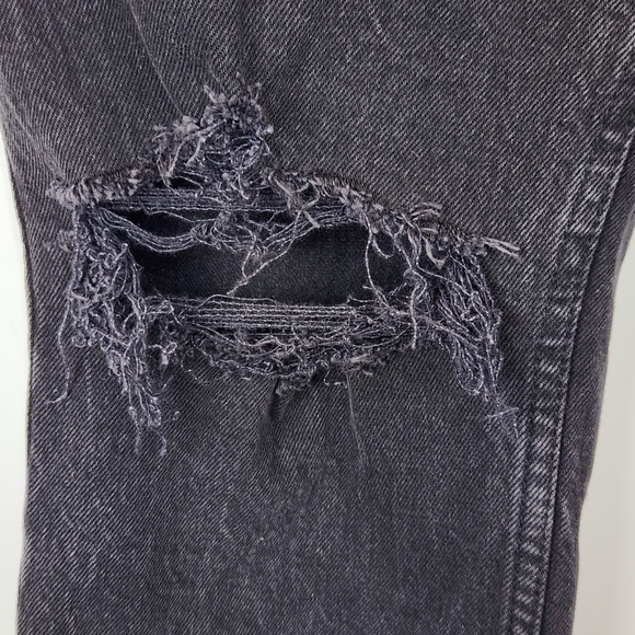 Abercrombie & Fitch 26 Short Curve Love '90s Straight Ultra High Rise Jean Black - Picture 6 of 16